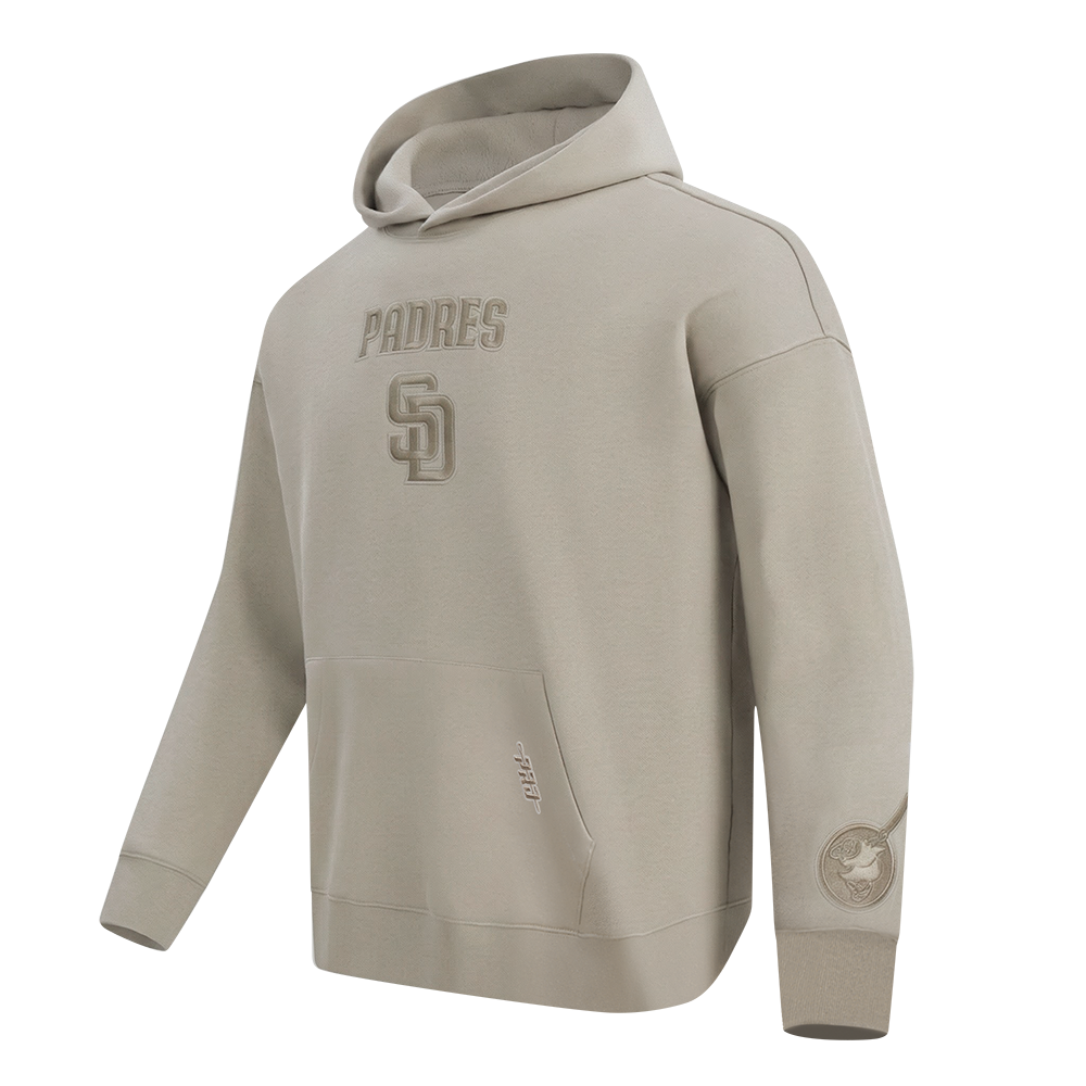 MLB SAN DIEGO PADRES WINGSPAN MEN'S DROP SHOULDER FLC PO HOODIE v2 (TAUPE)