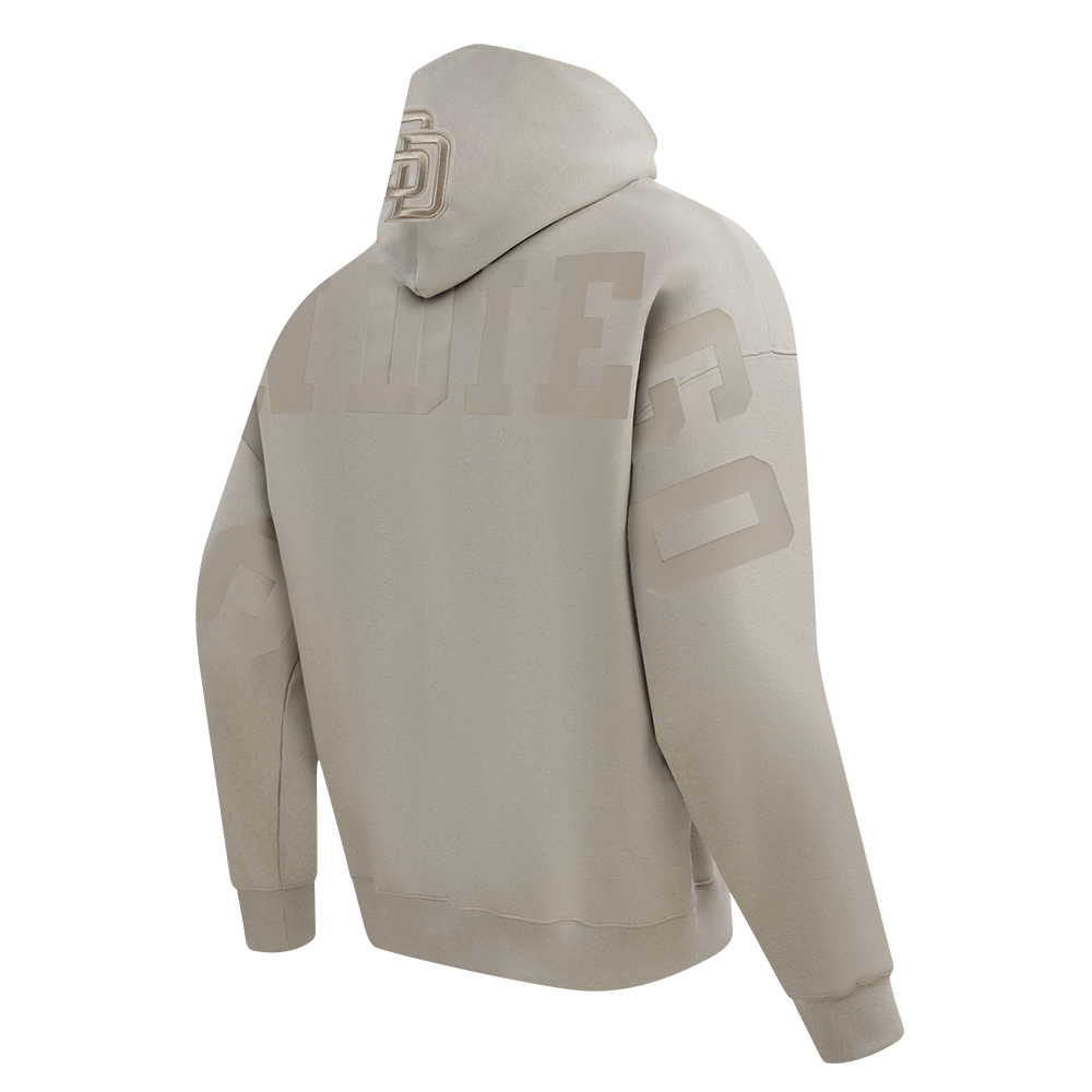 MLB SAN DIEGO PADRES WINGSPAN MEN'S DROP SHOULDER FLC PO HOODIE v2 (TAUPE)