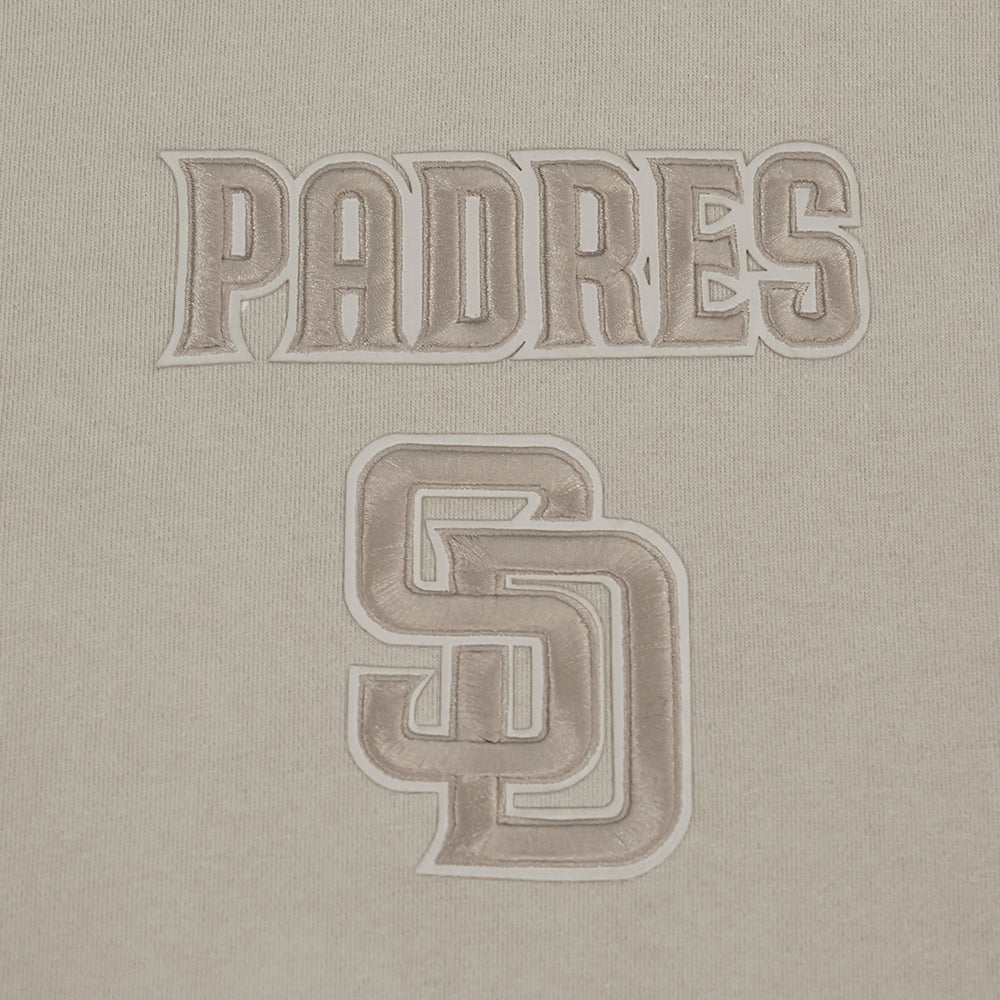 MLB SAN DIEGO PADRES WINGSPAN MEN'S DROP SHOULDER FLC PO HOODIE v2 (TAUPE)