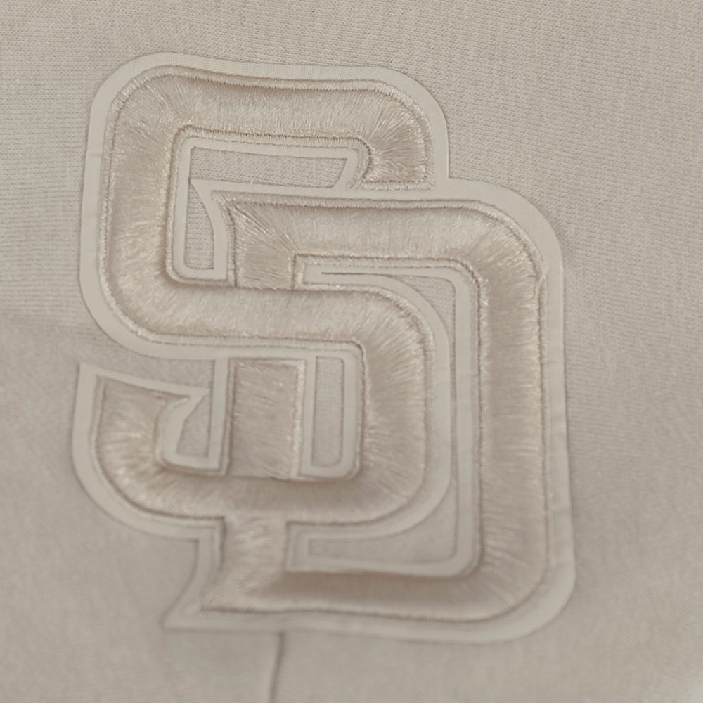 MLB SAN DIEGO PADRES WINGSPAN MEN'S DROP SHOULDER FLC PO HOODIE v2 (TAUPE)