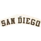 MLB SAN DIEGO PADRES WINGSPAN CHANDAIL À COL ROND EN MOLLETON À ÉPAULES TOMBANTES V2 POUR HOMME (COQUILLE D'ŒUF)