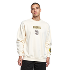 MLB SAN DIEGO PADRES WINGSPAN CHANDAIL À COL ROND EN MOLLETON À ÉPAULES TOMBANTES V2 POUR HOMME (COQUILLE D'ŒUF)