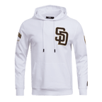 MLB SAN DIEGO PADRES CLASSIC CHENILLE CHANDAIL À CAPUCHON POUR HOMME (BLANC)