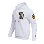 MLB SAN DIEGO PADRES CLASSIC CHENILLE CHANDAIL À CAPUCHON POUR HOMME (BLANC)
