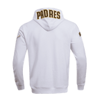 MLB SAN DIEGO PADRES CLASSIC CHENILLE CHANDAIL À CAPUCHON POUR HOMME (BLANC)