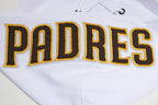 MLB SAN DIEGO PADRES CLASSIC CHENILLE CHANDAIL À CAPUCHON POUR HOMME (BLANC)
