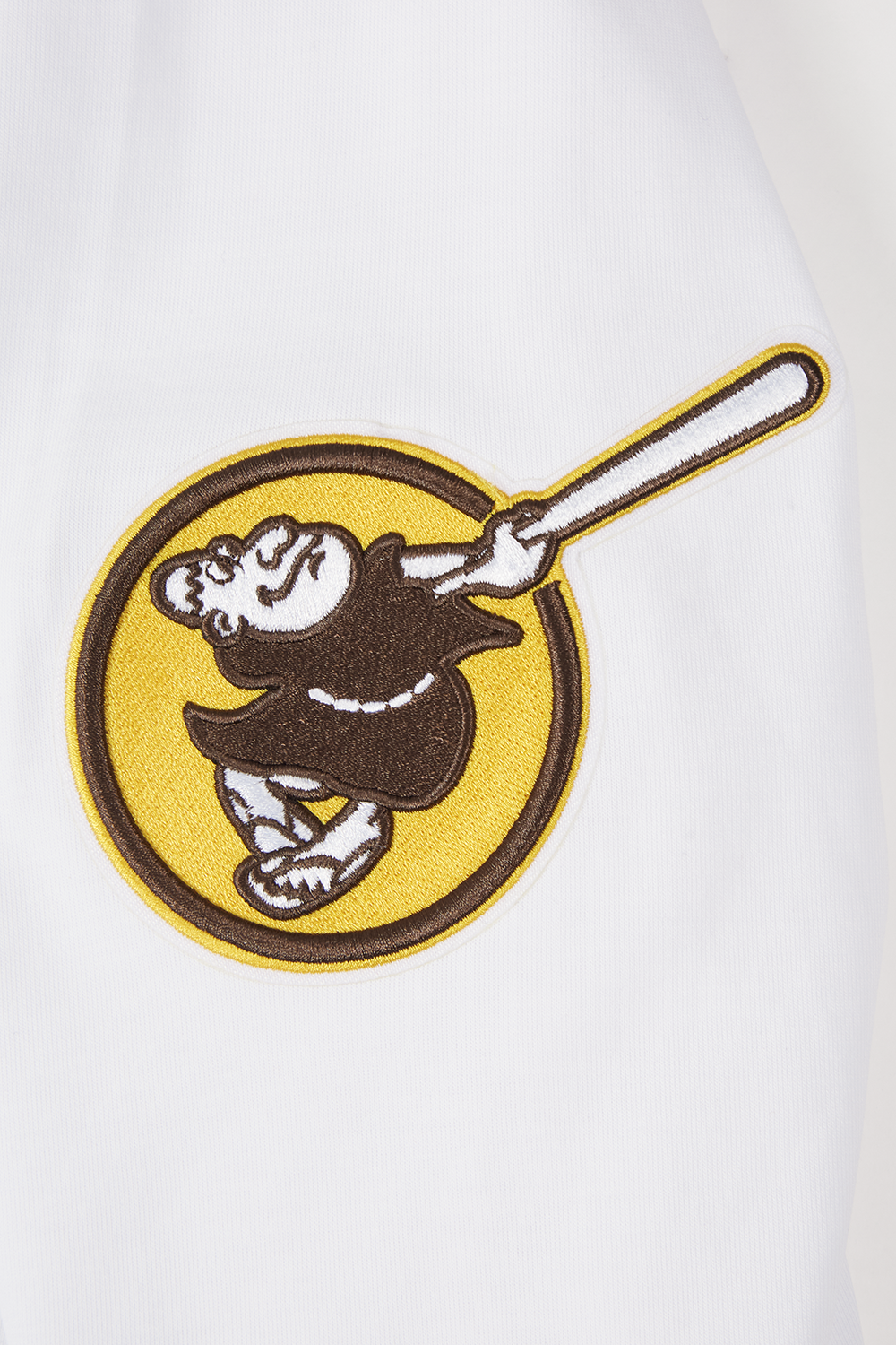 MLB SAN DIEGO PADRES CLASSIC CHENILLE CHANDAIL À CAPUCHON À GLISSIÈRE POUR HOMME (BLANC)