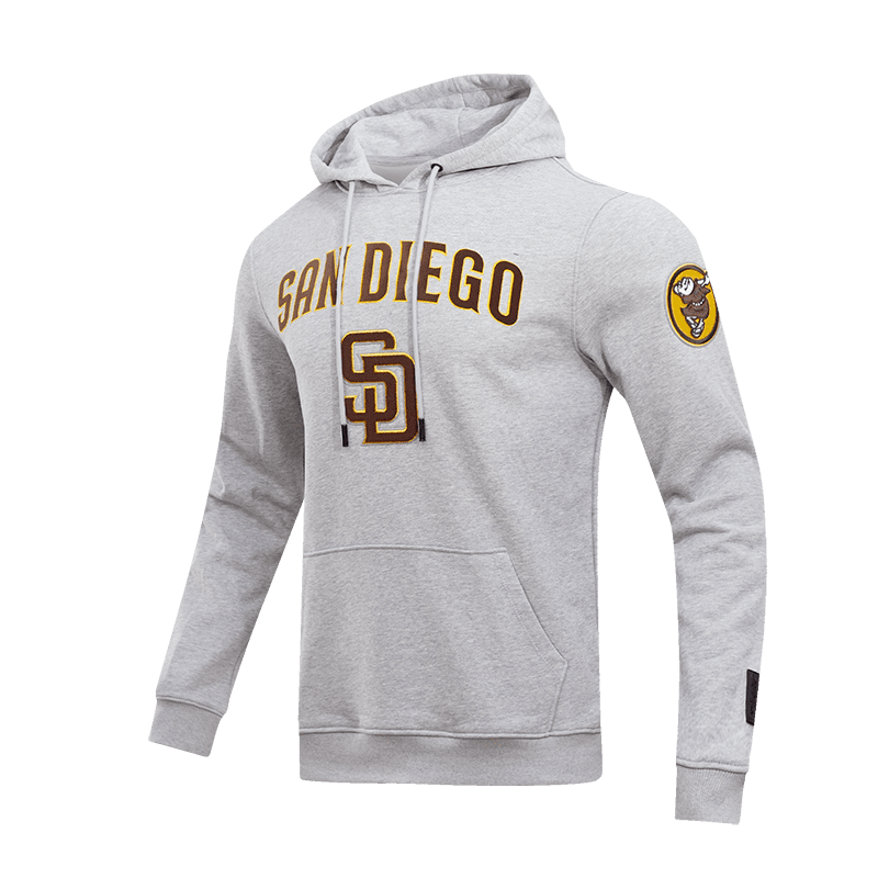 MLB SAN DIEGO PADRES CLASSIC MEN'S PULLOVER HOODIE (HEATHER GREY)