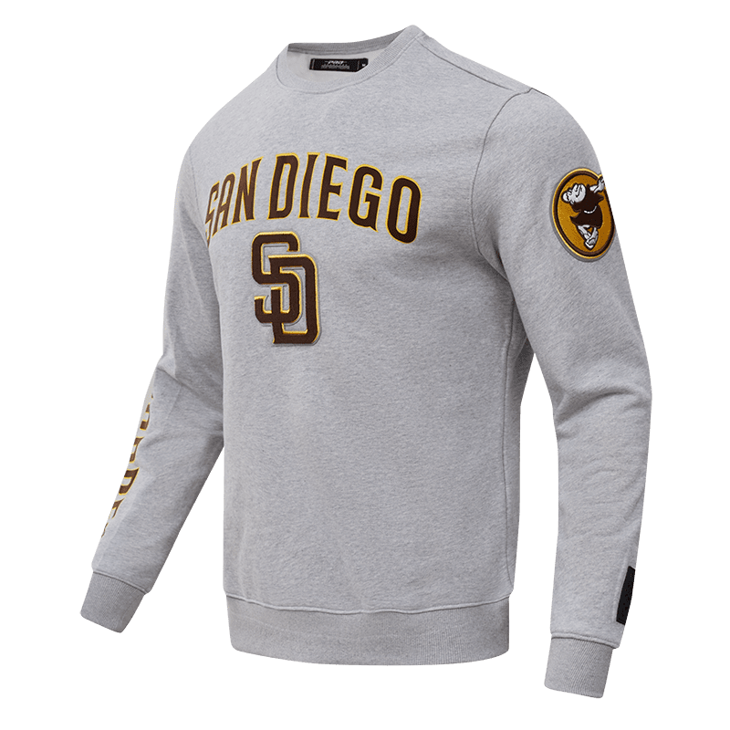 MLB SAN DIEGO PADRES CLASSIC MEN'S CREWNECK (HEATHER GREY)