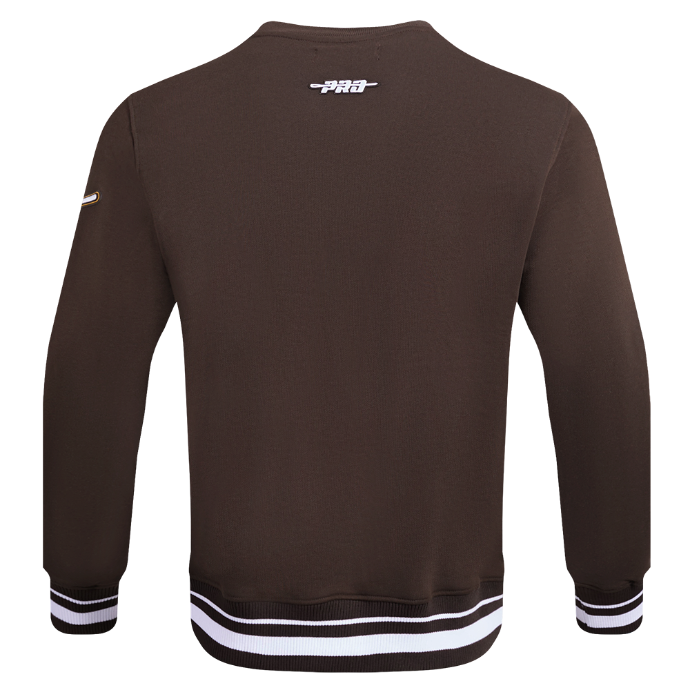 MLB SAN DIEGO PADRES MASH UP CHANDAIL À COL ROND EN MOLLETON CÔTELÉ POUR HOMME (BRUN)