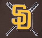 MLB SAN DIEGO PADRES MASH UP CHANDAIL À COL ROND EN MOLLETON CÔTELÉ POUR HOMME (BRUN)
