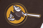MLB SAN DIEGO PADRES MASH UP CHANDAIL À COL ROND EN MOLLETON CÔTELÉ POUR HOMME (BRUN)