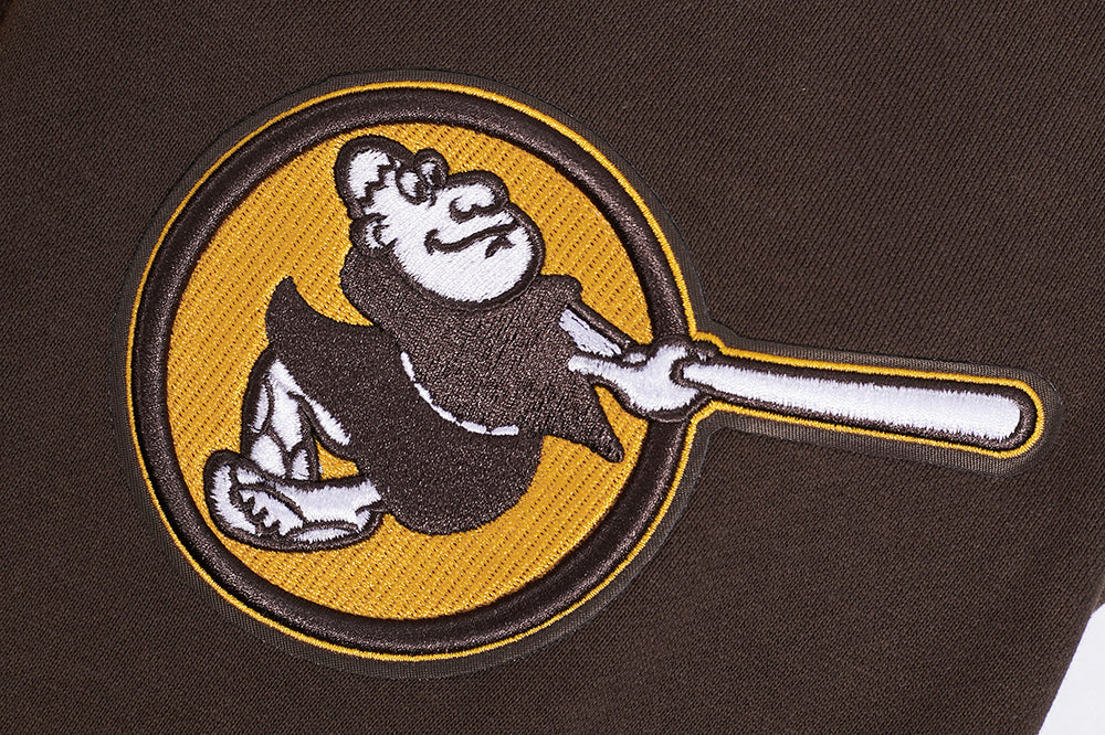 MLB SAN DIEGO PADRES MASH UP CHANDAIL À COL ROND EN MOLLETON CÔTELÉ POUR HOMME (BRUN)