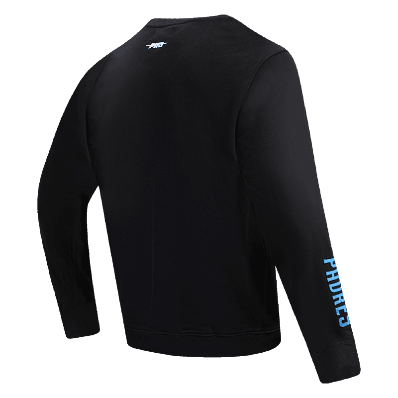 MLB SAN DIEGO PADRES WASHED NEON MEN'S CREWNECK (BLACK)