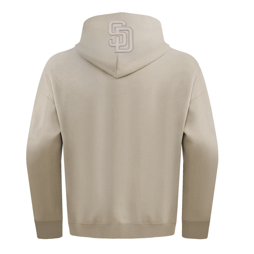 MLB SAN DIEGO PADRES NEUTRAL MEN'S  DROP SHOULDER FLC PO HOODIE (TAUPE)