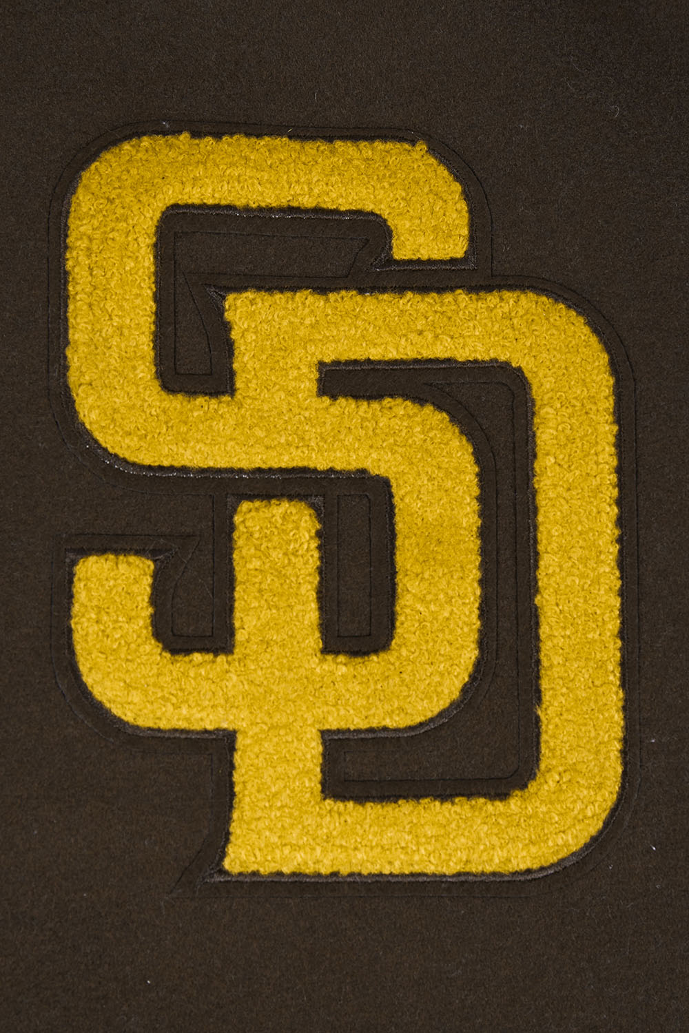 MLB SAN DIEGO PADRES SCRIPT TAIL BLOUSON COLLÉGIAL POUR HOMME (BRUN/BLANC)