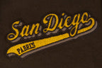 MLB SAN DIEGO PADRES SCRIPT TAIL BLOUSON COLLÉGIAL POUR HOMME (BRUN/BLANC)