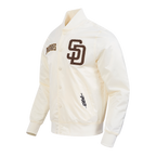 MLB SAN DIEGO PADRES SOUVENIR BLOUSON EN SATIN POUR HOMME (COQUILLE D'ŒUF)