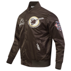 MLB SAN DIEGO PADRES MODERN ORIGINALS MEN'S SATIN JACKET (BROWN)