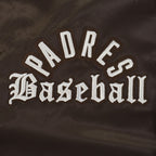 MLB SAN DIEGO PADRES MODERN ORIGINALS MEN'S SATIN JACKET (BROWN)