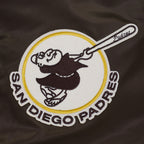 MLB SAN DIEGO PADRES MODERN ORIGINALS MEN'S SATIN JACKET (BROWN)