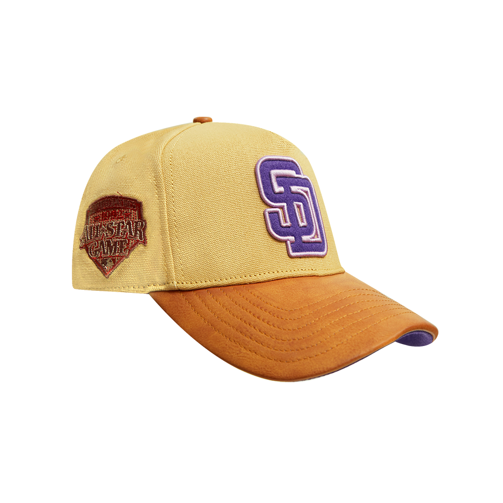MLB SAN DIEGO PADRES RESERVE 2 TONE PINCH FRONT STRAPBACK (TAN/ WHEAT)