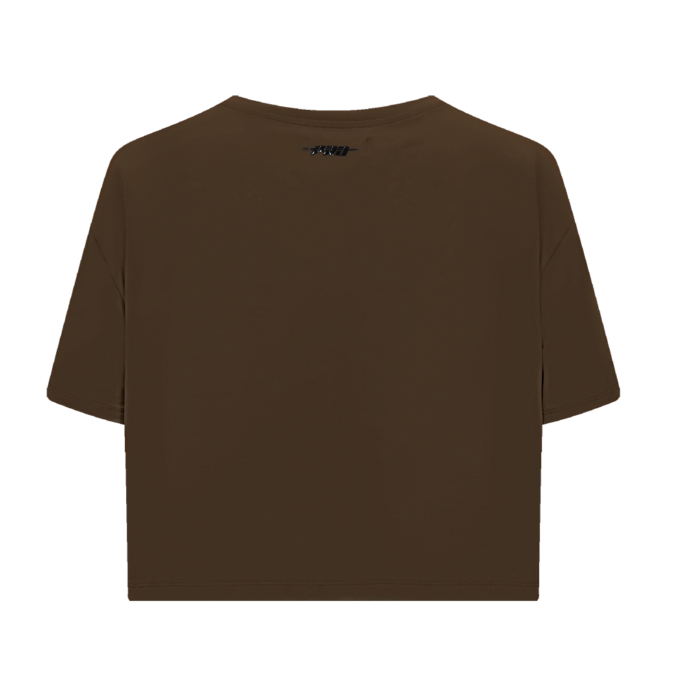 MLB SAN DIEGO PADRES RETRO CLASSIC HAUT À COUPE CARRÉE POUR FEMME (BRUN)