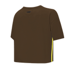 MLB SAN DIEGO PADRES RETRO CLASSIC HAUT À COUPE CARRÉE POUR FEMME (BRUN)