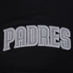 MLB SAN DIEGO PADRES REVERSE FRENCH TERRY WOMEN'S SINGLE JERSEY BOXY TOP (BLACK)