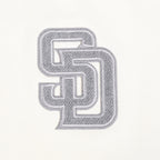 MLB SAN DIEGO PADRES REVERSE FRENCH TERRY HAUT EN JERSEY SIMPLE À COUPE CARRÉE POUR FEMME (COQUILLE D'ŒUF)