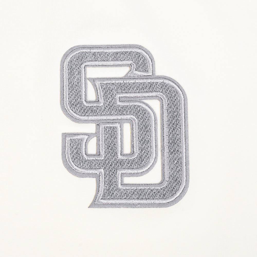 MLB SAN DIEGO PADRES REVERSE FRENCH TERRY HAUT EN JERSEY SIMPLE À COUPE CARRÉE POUR FEMME (COQUILLE D'ŒUF)