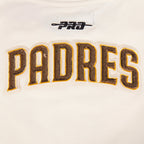 MLB SAN DIEGO PADRES GAME DAY CLASSICS WOMEN'S SINGLE JERSEY BABY DOLL TOP (EGGSHELL)