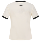 MLB SAN DIEGO PADRES RETRO CASCADE WOMEN'S RINGER TEE (EGGSHELL/ BLACK)