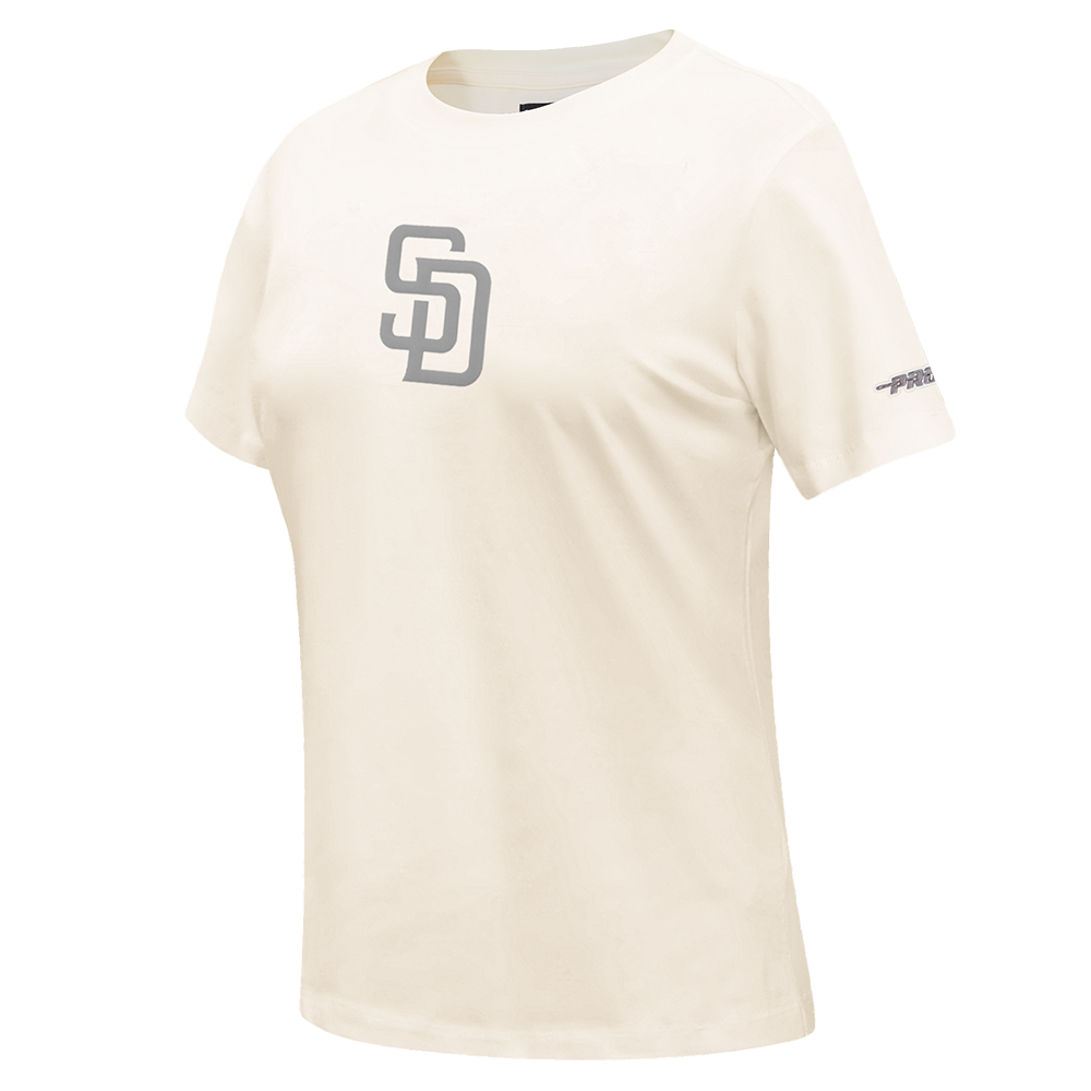 MLB SAN DIEGO PADRES STREET TEAM HAUT EN JERSEY SIMPLE À COUPE AJUSTÉE POUR FEMME (COQUILLE D'ŒUF)