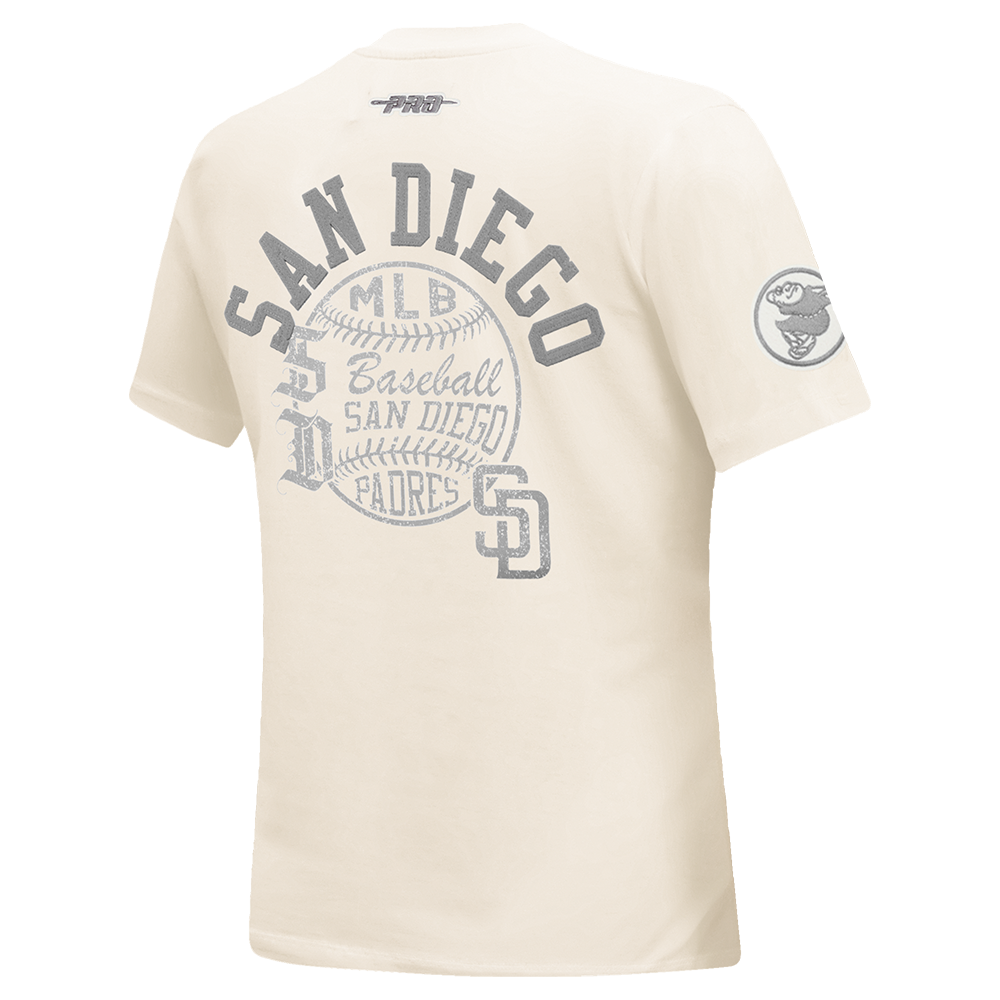 MLB SAN DIEGO PADRES STREET TEAM HAUT EN JERSEY SIMPLE À COUPE AJUSTÉE POUR FEMME (COQUILLE D'ŒUF)