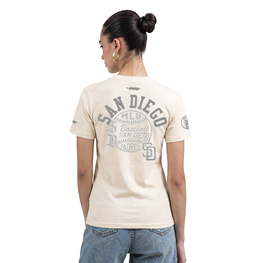 MLB SAN DIEGO PADRES STREET TEAM WOMEN'S SJ SLIM FIT TOP (EGGSHELL)