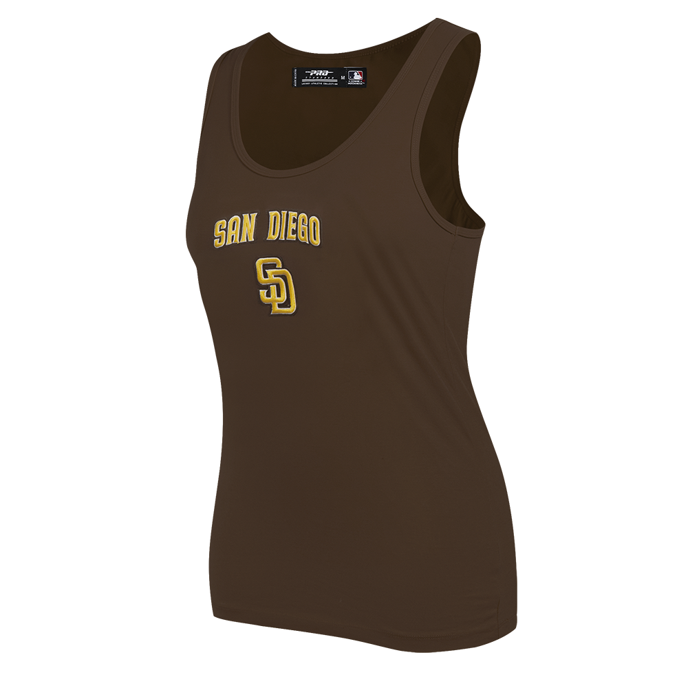 MLB SAN DIEGO PADRES CLASSIC WOMEN'S RELAXED FIT RACERBACK (BROWN)