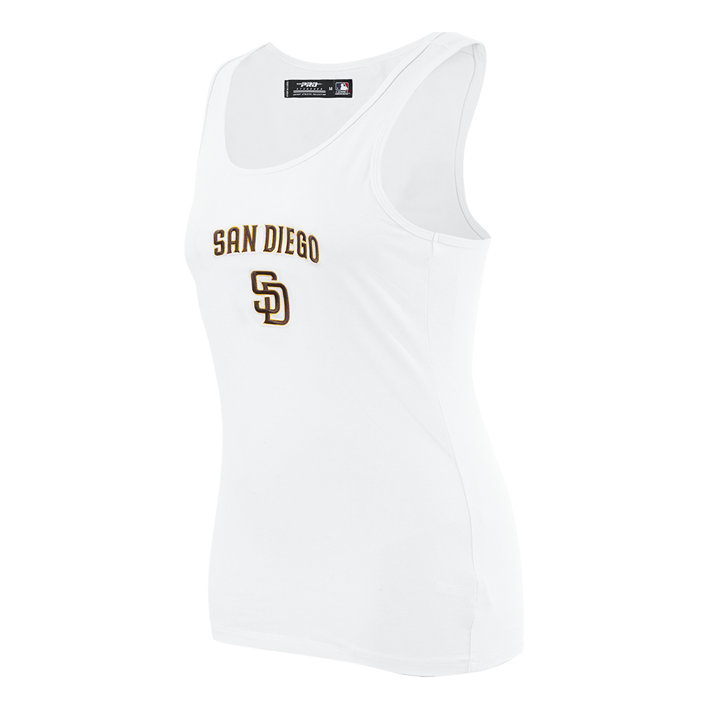 MLB SAN DIEGO PADRES CLASSIC WOMEN'S RELAXED FIT RACERBACK (WHITE)