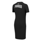 MLB SAN DIEGO PADRES REVERSE FRENCH TERRY WOMEN'S BODYCON DRESS (BLACK)