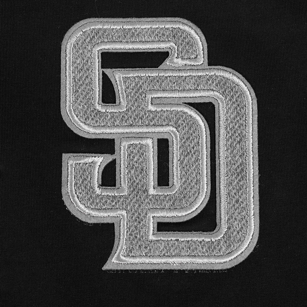 MLB SAN DIEGO PADRES REVERSE FRENCH TERRY WOMEN'S BODYCON DRESS (BLACK)