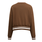 MLB SAN DIEGO PADRES RETRO CLASSIC CHANDAIL À COL ROND CÔTELÉ POUR FEMME (BRUN)