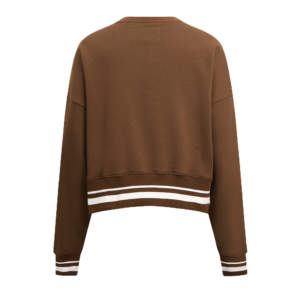 MLB SAN DIEGO PADRES RETRO CLASSIC CHANDAIL À COL ROND CÔTELÉ POUR FEMME (BRUN)