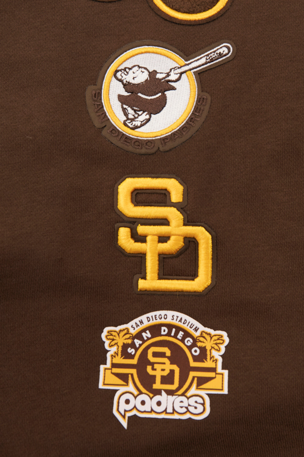 MLB SAN DIEGO PADRES RETRO CLASSIC CHANDAIL À COL ROND CÔTELÉ POUR FEMME (BRUN)