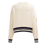 MLB SAN DIEGO PADRES RETRO CLASSIC CHANDAIL À COL ROND CÔTELÉ POUR FEMME (COQUILLE D'ŒUF/NOIR)