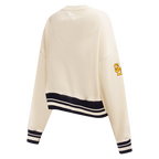 MLB SAN DIEGO PADRES RETRO CLASSIC CHANDAIL À COL ROND CÔTELÉ POUR FEMME (COQUILLE D'ŒUF/NOIR)