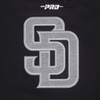 MLB SAN DIEGO PADRES REVERSE FRENCH TERRY CHANDAIL À COL ROND EN MOLLETON POUR FEMME (NOIR)