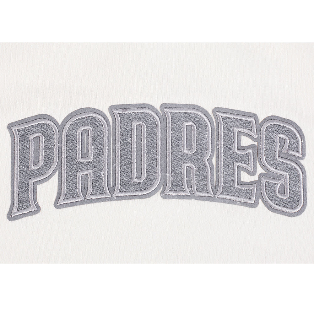 MLB SAN DIEGO PADRES REVERSE FRENCH TERRY CHANDAIL À COL ROND EN MOLLETON POUR FEMME (COQUILLE D'ŒUF)