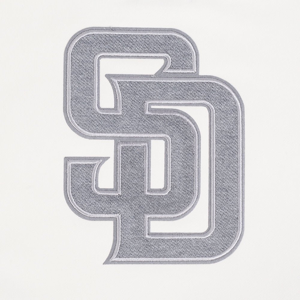 MLB SAN DIEGO PADRES REVERSE FRENCH TERRY CHANDAIL À COL ROND EN MOLLETON POUR FEMME (COQUILLE D'ŒUF)