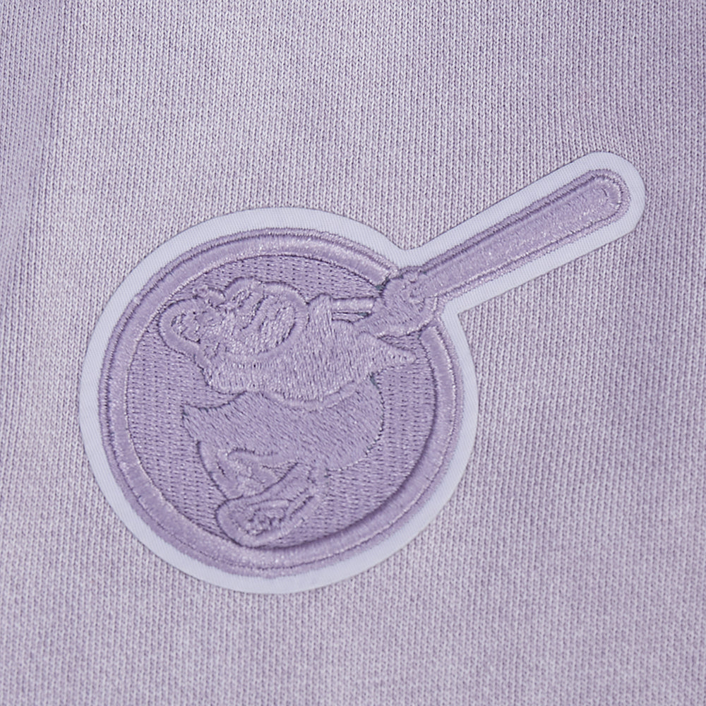 MLB SAN DIEGO PADRES WASHED CLASSIC WOMEN'S CREWNECK SWEATSHIRT (WASHED LILAC GRAY)