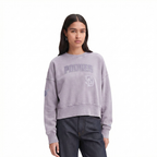 MLB SAN DIEGO PADRES WASHED CLASSIC WOMEN'S CREWNECK SWEATSHIRT (WASHED LILAC GRAY)